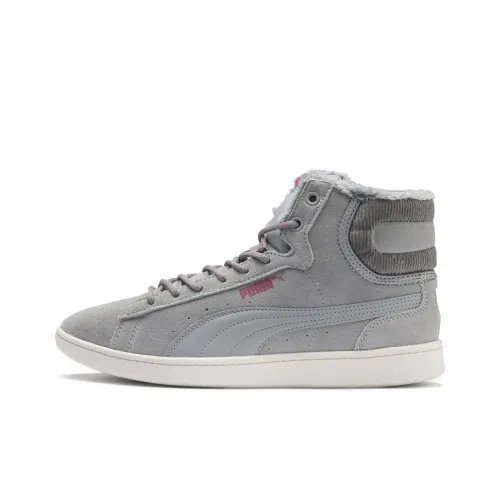 PUMA Vikky Skateboard Shoes Women's High-Top Gray