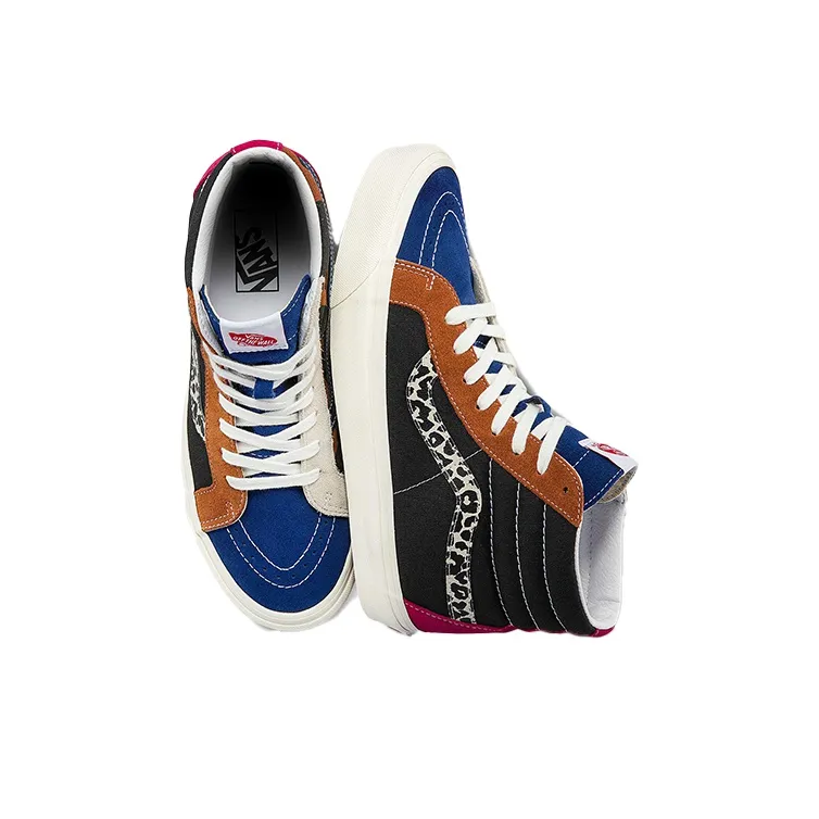 Vans Unisex Anaheim Factory Sk8 hi 38 Dx High Top Sneakers Black/Blue/Brown-3