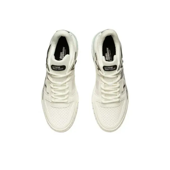 LiNing Dawn Light Slip Resistant, Abrasion Resistant, Lightweight Low Top Skateboard Shoes Men's White Black-2