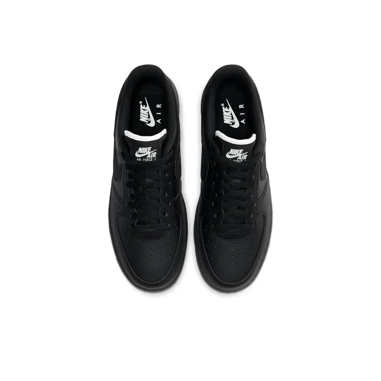 Nike Air Force 1 Low Triple Black White Tongue-2