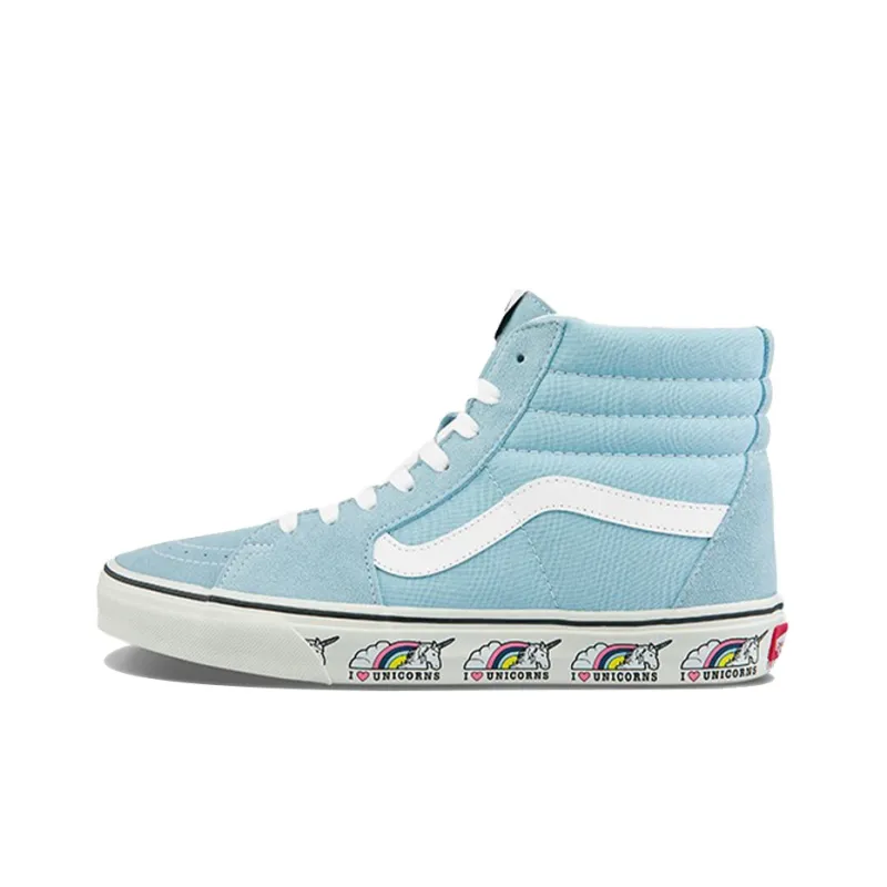 Vans SK8 HI Casual Skateboarding Shoes Unisex Navy Blue-0
