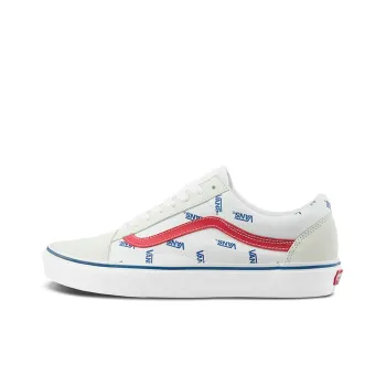 Old Skool Vans 'All Over Logo White'