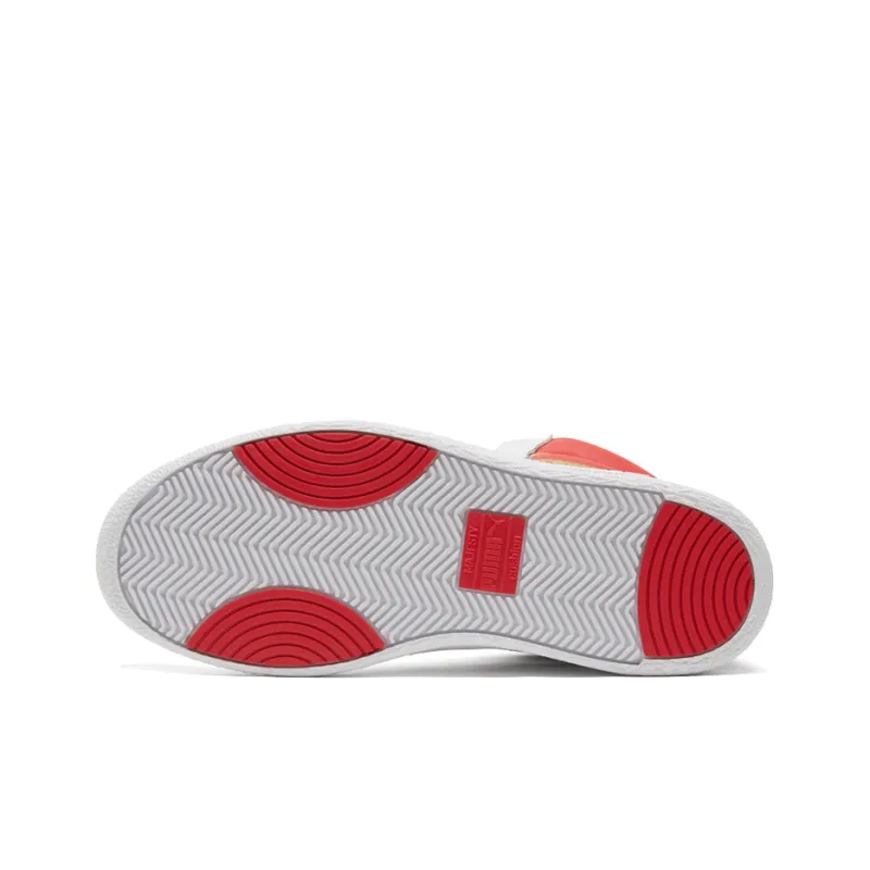PUMA Ralph Sampson Year Of Ox Mid Shoes White/Red/Gold-3