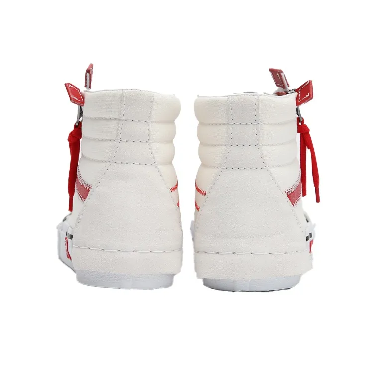 Vans SK8 HI Reissue Cap Beige/Red-3