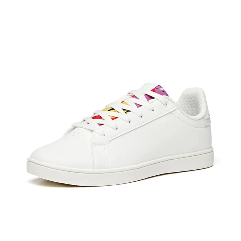 Anta Life Collection Low-Top Skateboard Shoes Women's White Pink-1