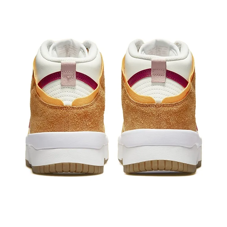 Nike Dunk High Up Sail Sunset Pink Glaze Rush Maroon Women's-4