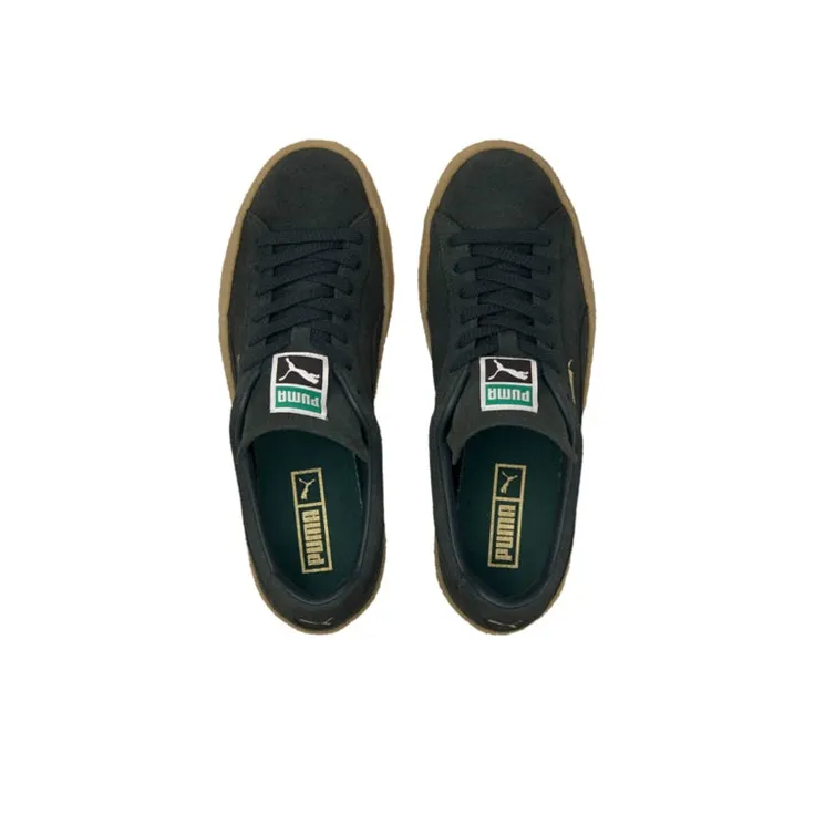 PUMA Suede Crepe Slip-Resistant Low-Top Skateboard Shoes Unisex Black-3