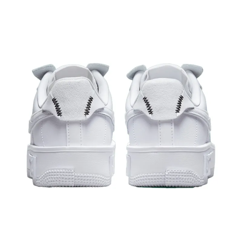 Nike Air Force 1 Low Fontanka Triple White Multi Color Swoosh Women's-4