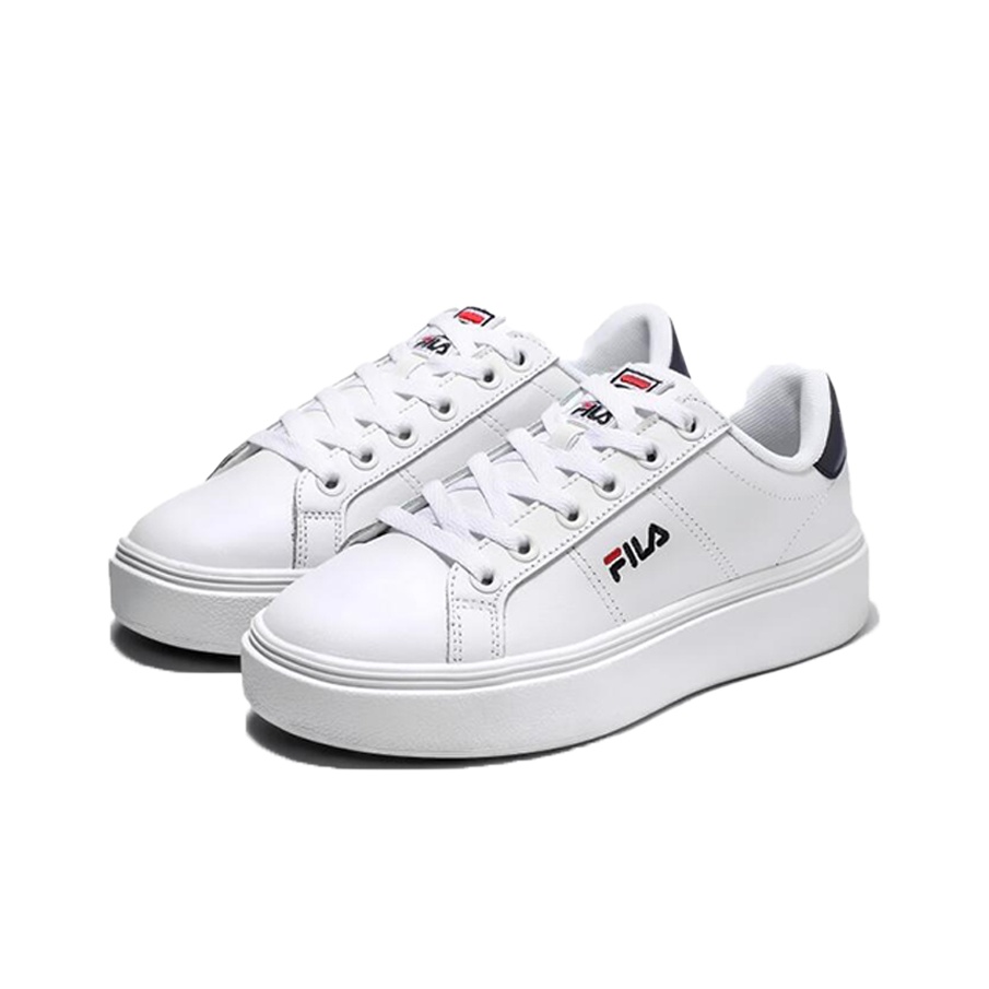 FILA Court Plumpy Low Top Board Shoes White/Black KR 270