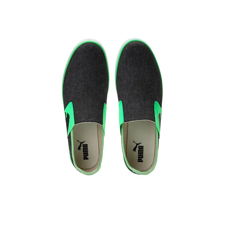 PUMA Lazy Slip On II Skateboard Shoes Unisex Low-Top Gray/Green-2