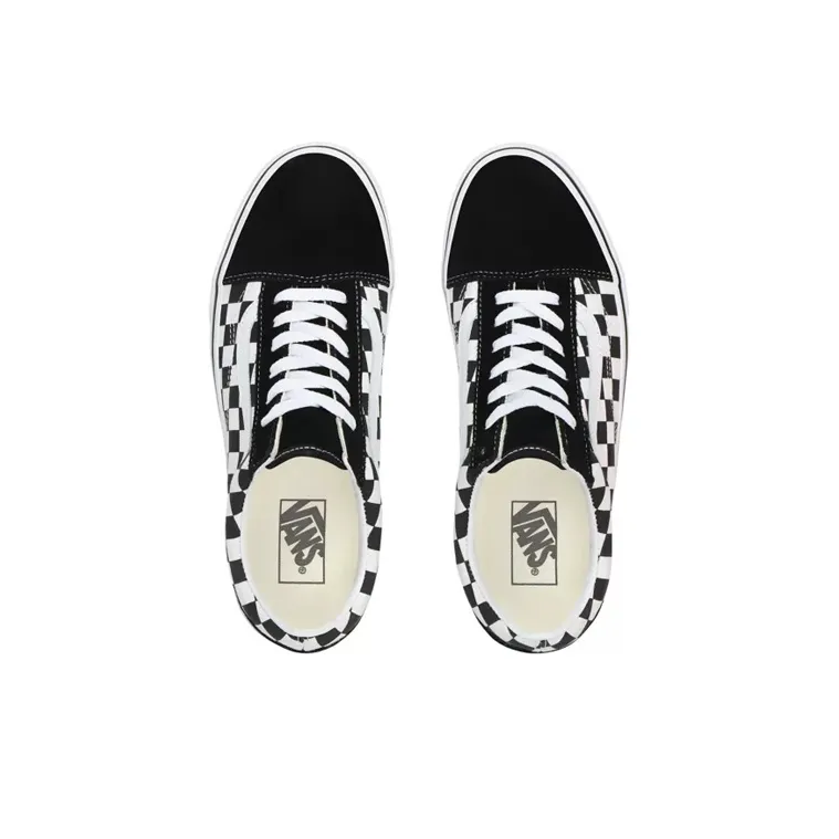 Vans Old Skool Platform 'Black White Checkerboard' Women's-3