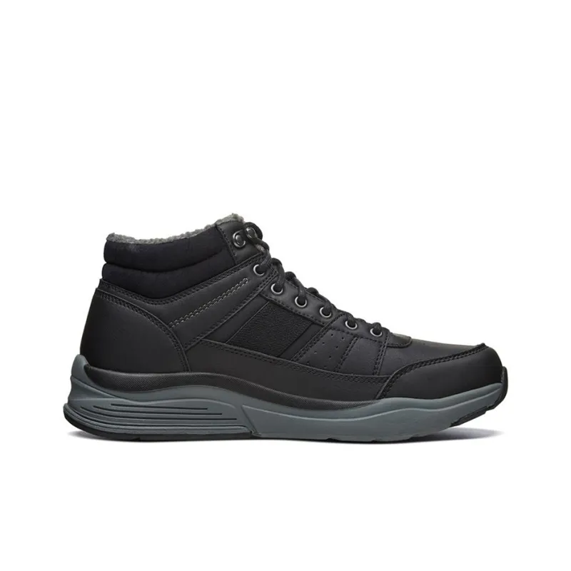 Skechers Benago Coverage Warm Anti Slip And Wear Resistant Mid Top Skateboard Shoes Men's Black-1