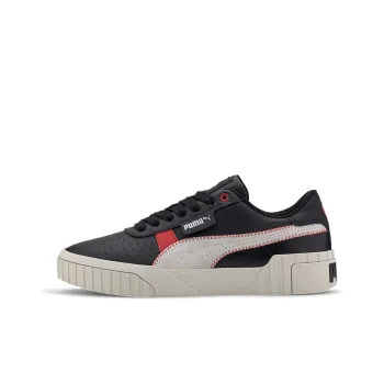PUMA Cali Retro Casual Sneakers Black/Red Women's