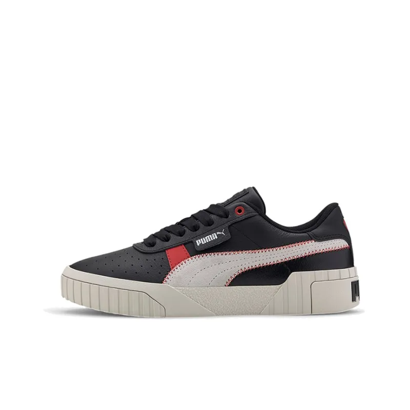 PUMA Cali Retro Casual Sneakers Black/Red Women's-0