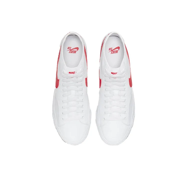 Nike Blazer Court Mid Sb 'White University Red'-3