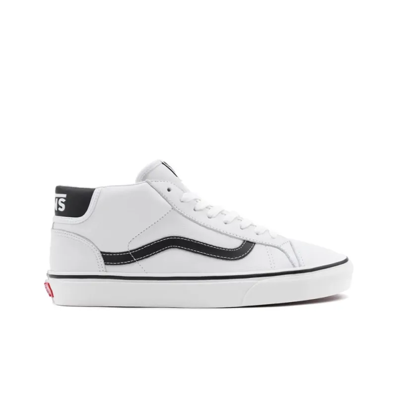 Vans Unisex Mid Skool 37 Sneakers White/Black-1