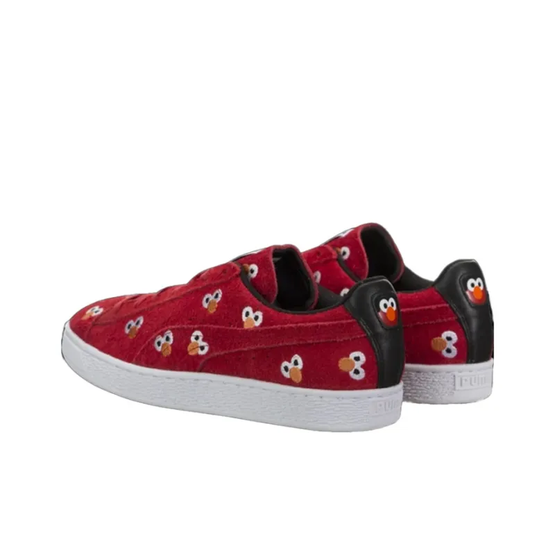PUMA Suede Series Skateboard Shoes Men Low Top Red-2