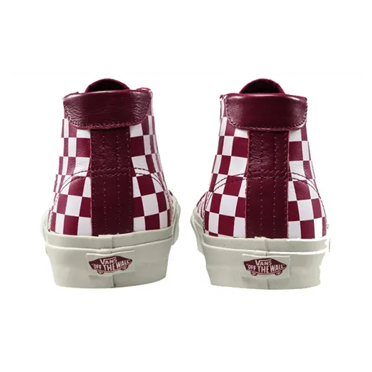Vans Court Mid 'Checker White Cabernet'-4