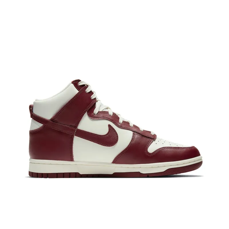 Nike Dunk High Sail Team Red Women's-1