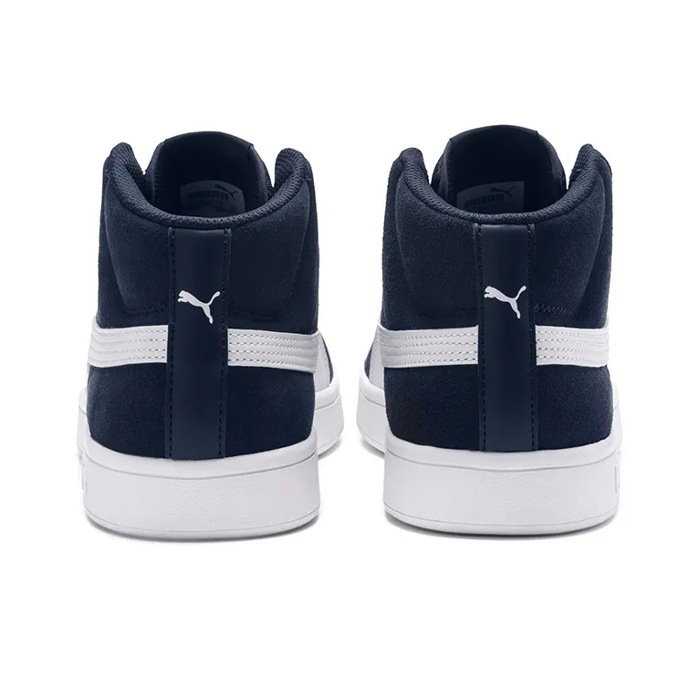 PUMA Smash V2 Mid Mid Tops Casual Skateboarding Shoes Unisex Blue White-3