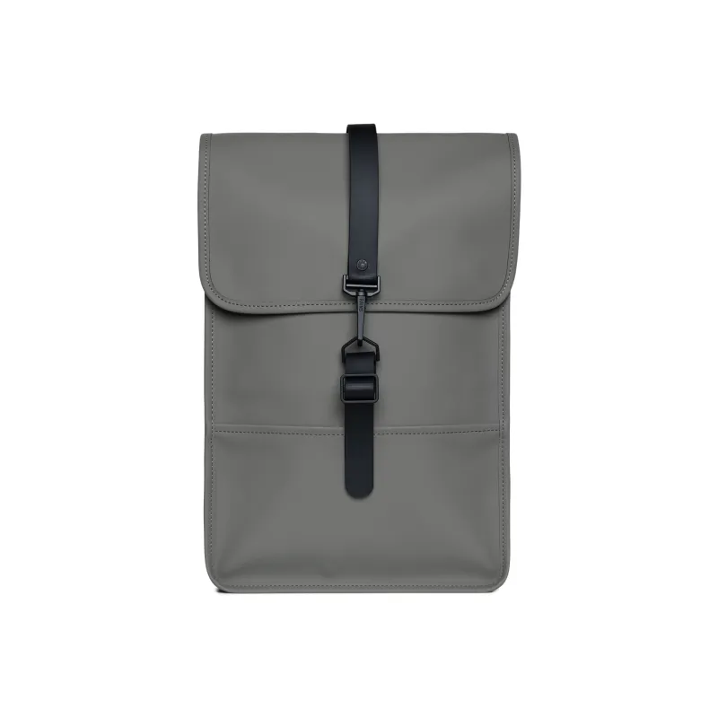 Rains Polyurethane And Polyester Blend Laptop Backpack Mini Unisex Black-9