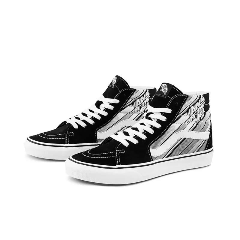 Vans SK8 Hi Black White Unisex 'Black White'-1