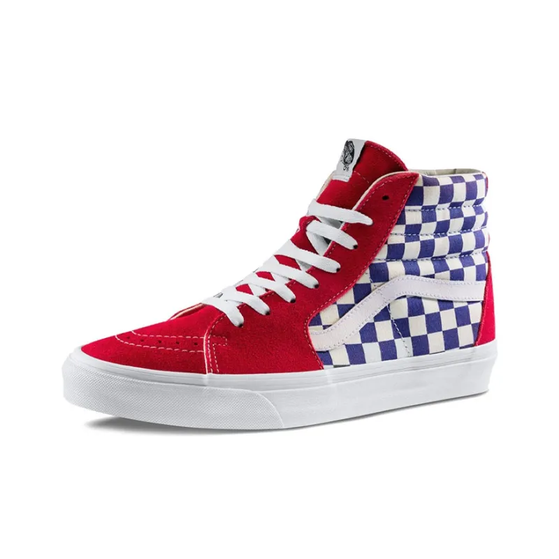 Vans Sk8 Hi Bmx Checkerboard True Blue Red-1