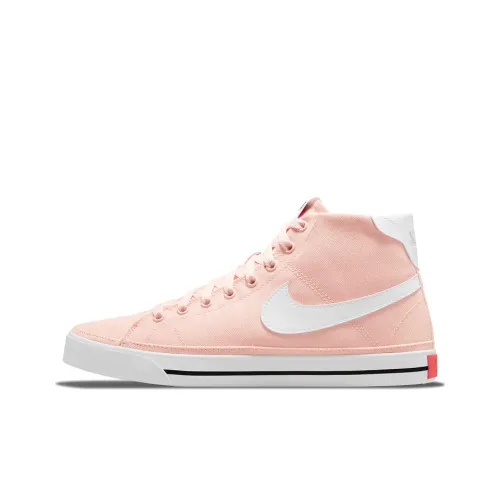 Nike Court Legacy Skateboard Shoes Women's Mid-Top Pink/White