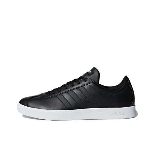 Adidas Neo VL Court 2.0 Skateboard Shoes Women's Low-Top Obsidian Black