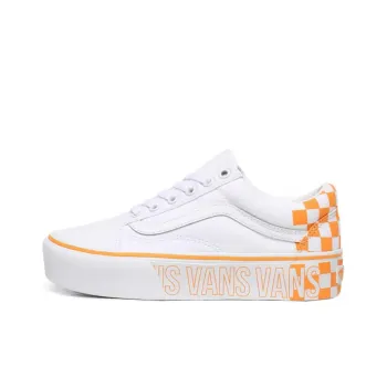 Vans Old Skool Platform 'White Orange' Women's