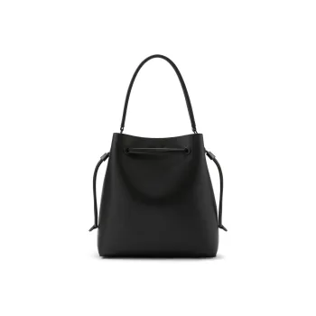 CHARLES&KEITH Polyurethane One Shoulder Handbag Tubas Women's Jet Black/Beige