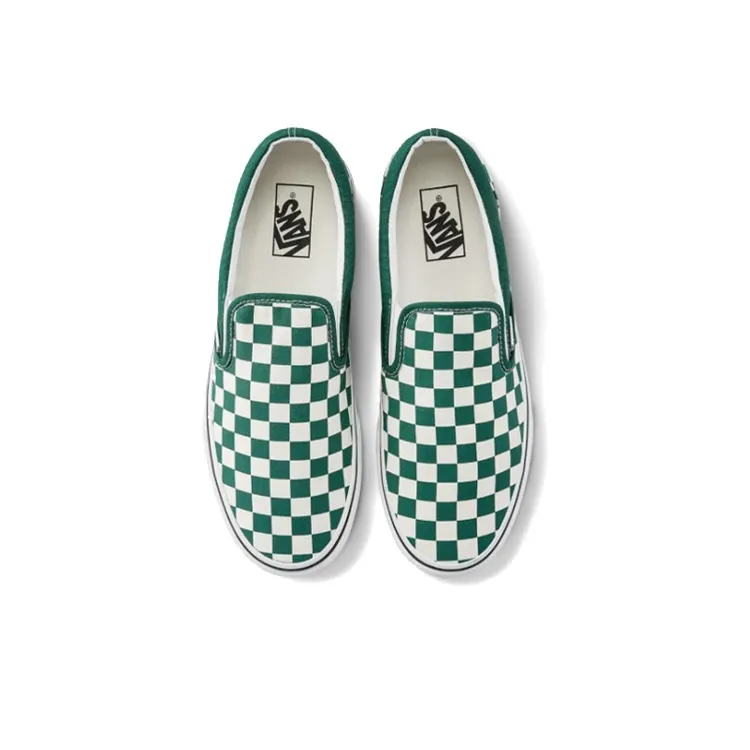 Slip On Classic Vans 'Checkerboard Green'-2