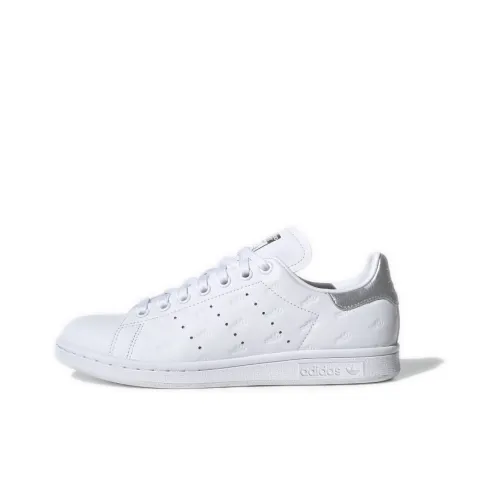 Adidas Stan Smith Debossed Logos Silver Women's