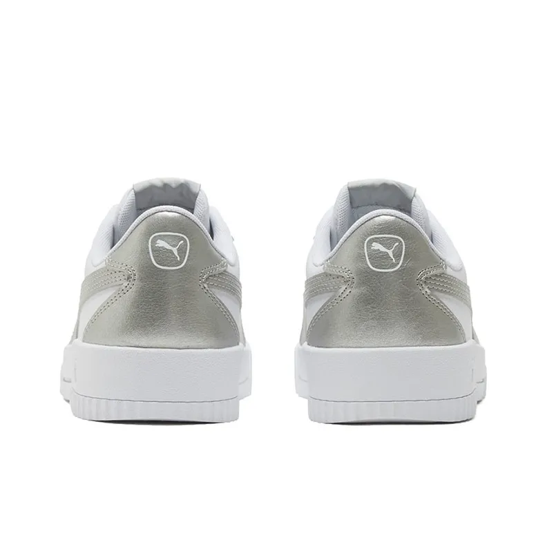 PUMA Carina Crew Metallic 'White Grey' Women's-4