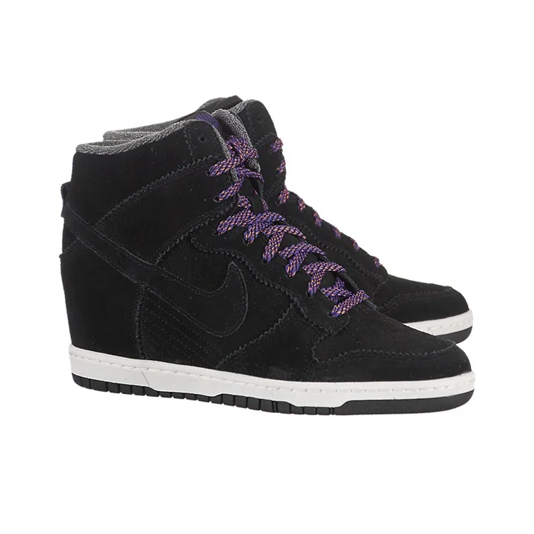 Nike Dunk Skateboard Shoes Women's Black Purple-1
