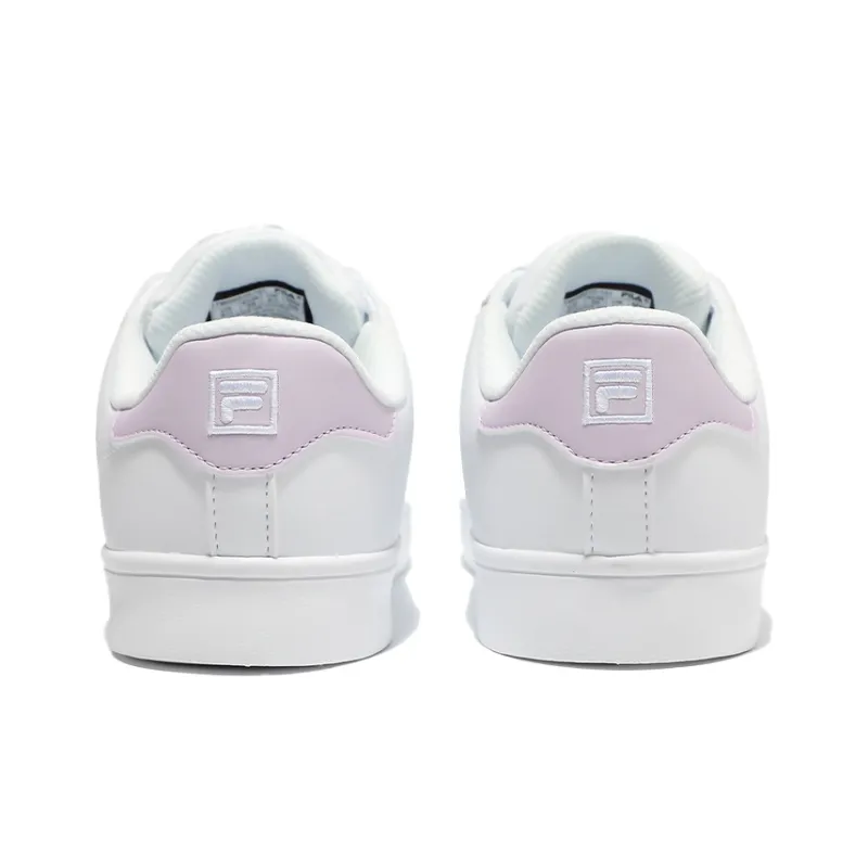 FILA Court Deluxe Low-Top Skateboard Shoes Unisex White Purple Korean Style-4
