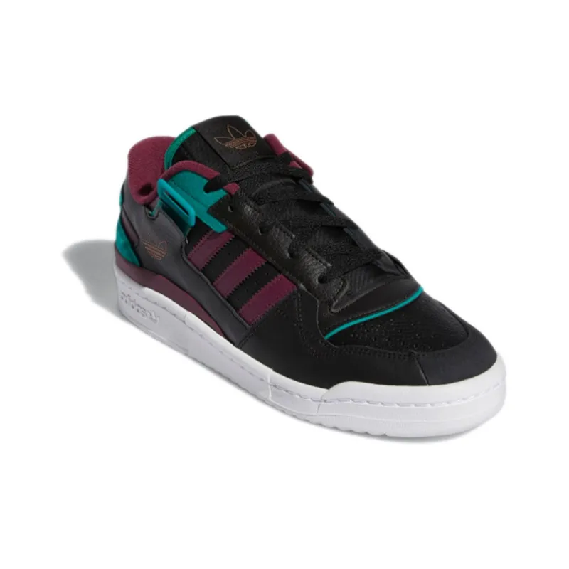 Adidas Forum Exhibit Low Black Crimson Green-2