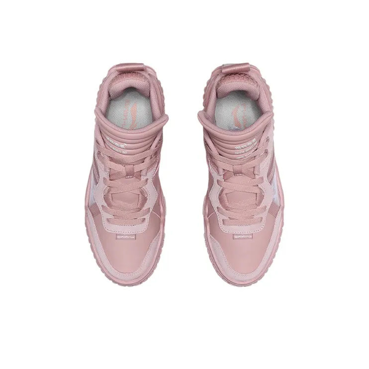 LiNing 001 Unblock Anti Slip And Wear Resistant Lightweight Low Top Skateboard Shoes Unisex Pink-3
