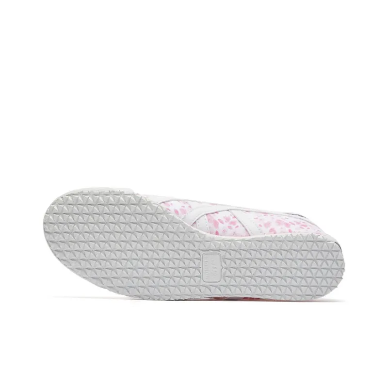 Onitsuka Tiger MEXICO 66 Anti Slip Wear Resistant Low Top Skateboard Shoes Unisex White Pink-3