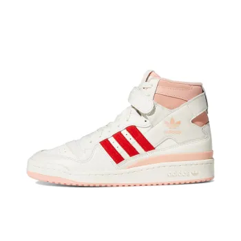 Adidas Originals Forum 84 Hi Off White Pink Red