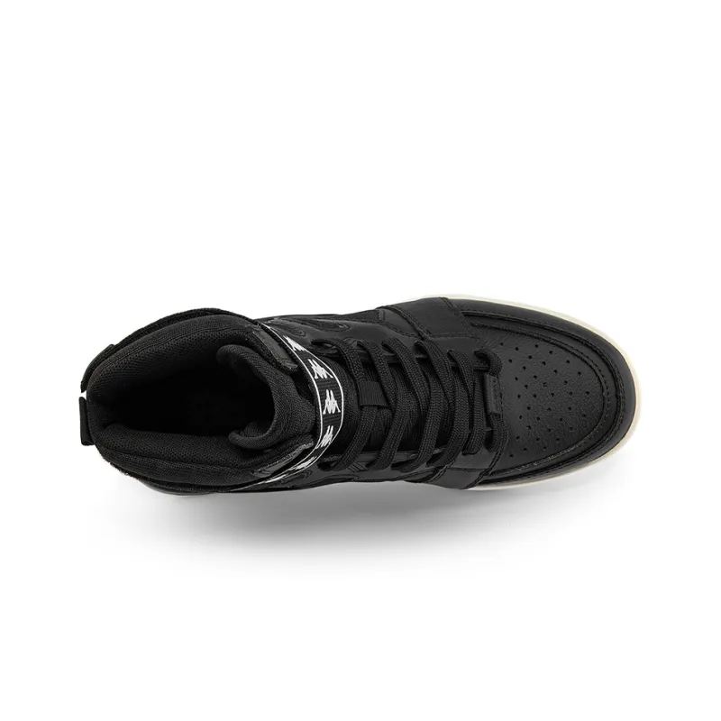 Kappa High Top Skateboard Shoes Unisex Black-2