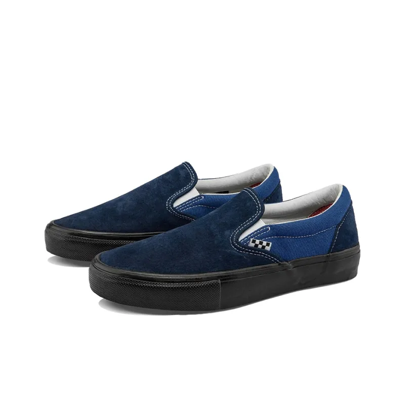 Vans Unisex Skate Slip On Vcu Sneakers Black/Blue-1