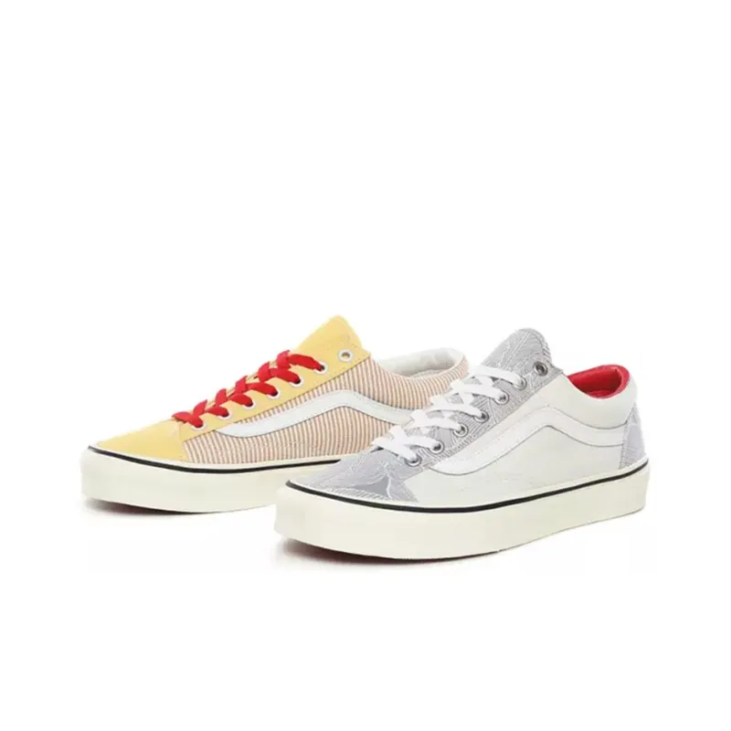 Vans Mismatch Style 36 Mix And Match Stripes Floral 'White Yellow'-0
