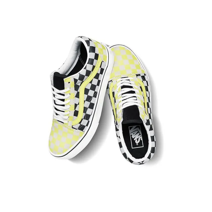Old Skool Vans 'Black Yellow Checkerboard' Women's-3