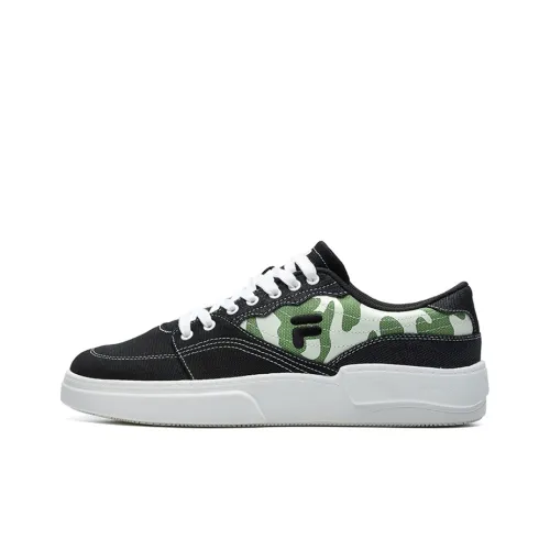 FILA FUSION FLIP Skateboard Shoes Men Low-Top Black/Emerald Green