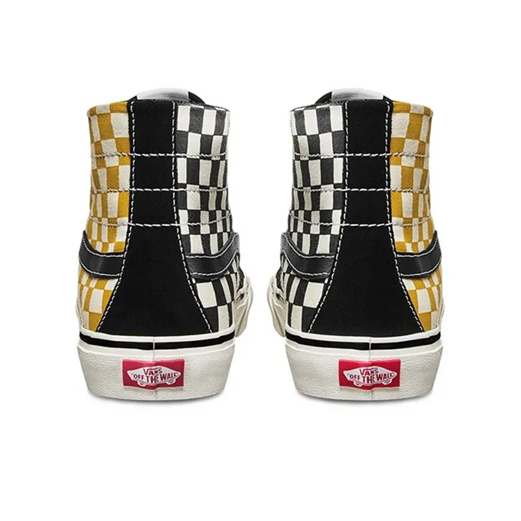 Vans SK8 HI 'Black Yellow White'-3