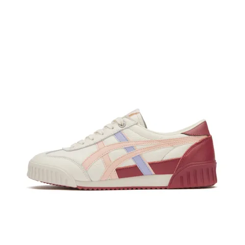 Onitsuka Tiger Skateboard Shoes Women's Low-Top Pink/White/Brown