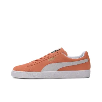 PUMA Suede Classic Coverage Lightweight Breathable Low-Top Skateboard Shoes Men's Light Orange