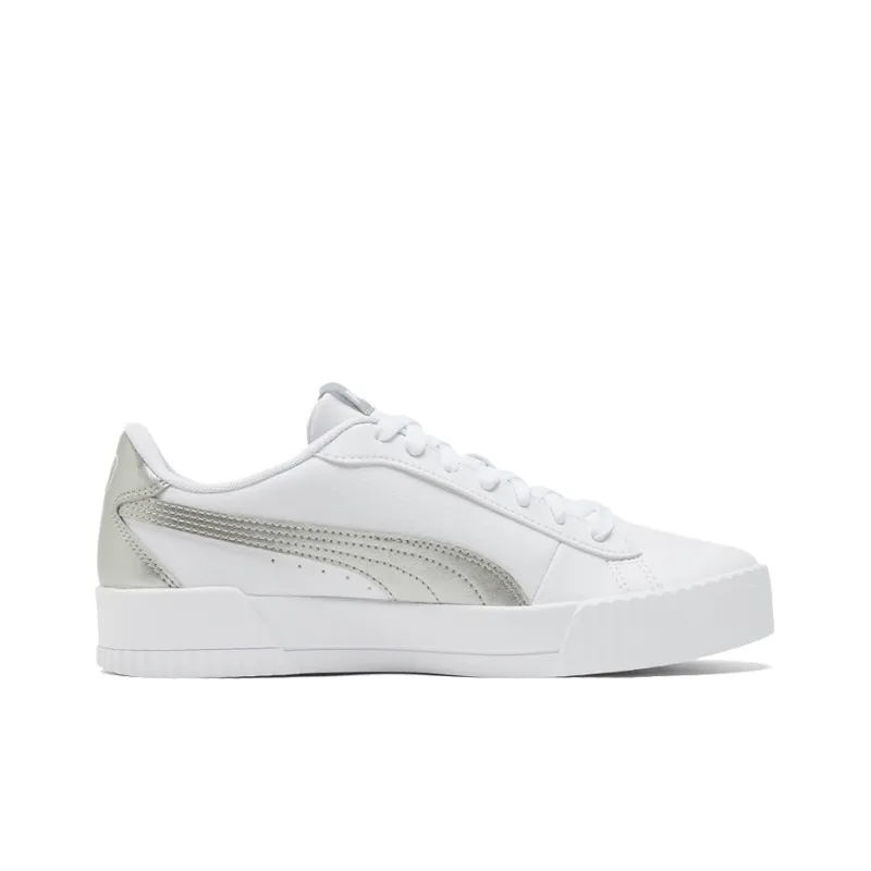 PUMA Carina Crew Metallic 'White Grey' Women's-1