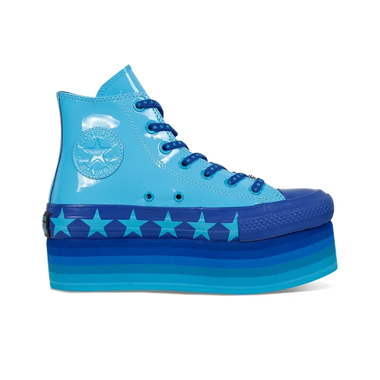 Converse Chuck Taylor All Star Lift Hi Miley Cyrus Blue Women's-1